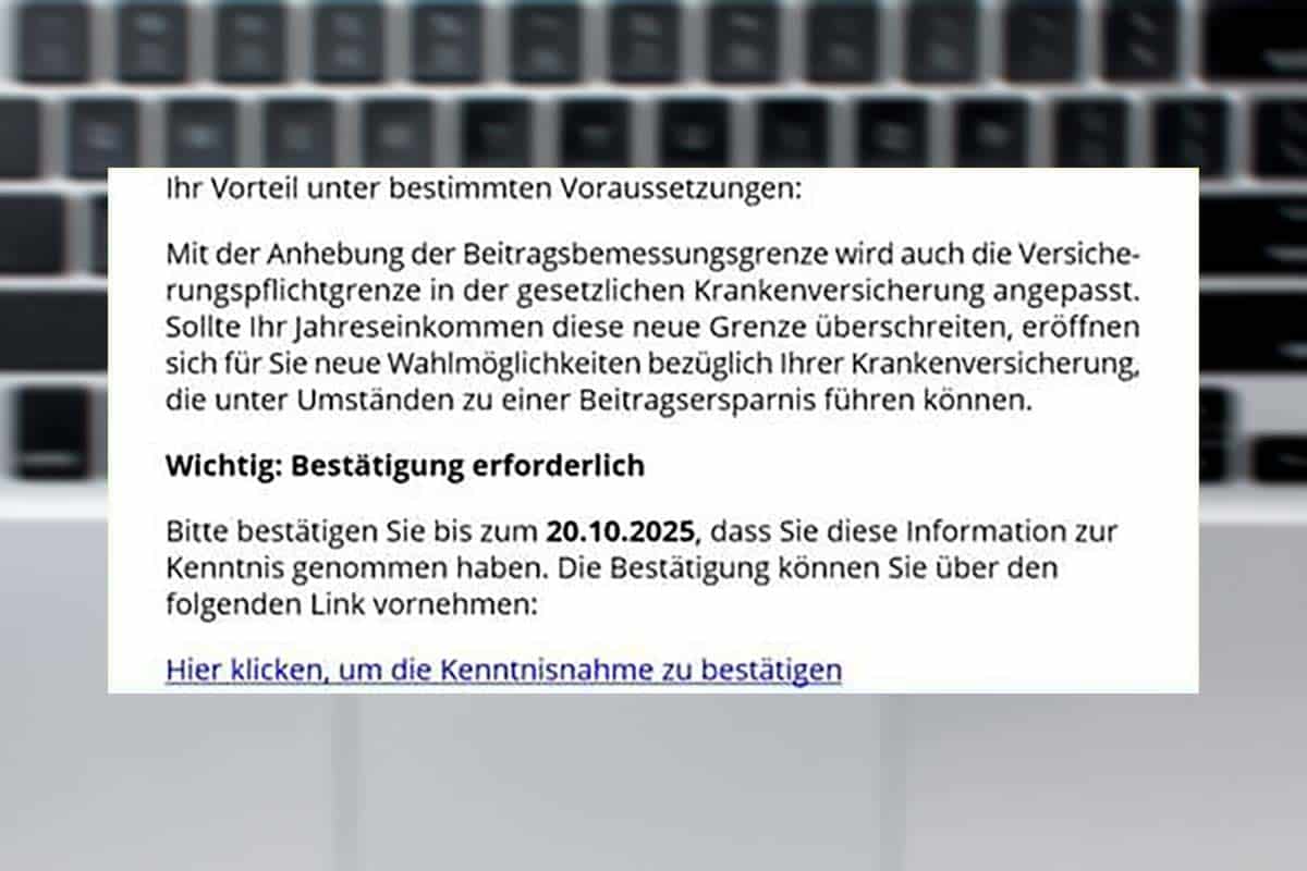 Поддельные уведомления Elster о изменениях с 2026 года