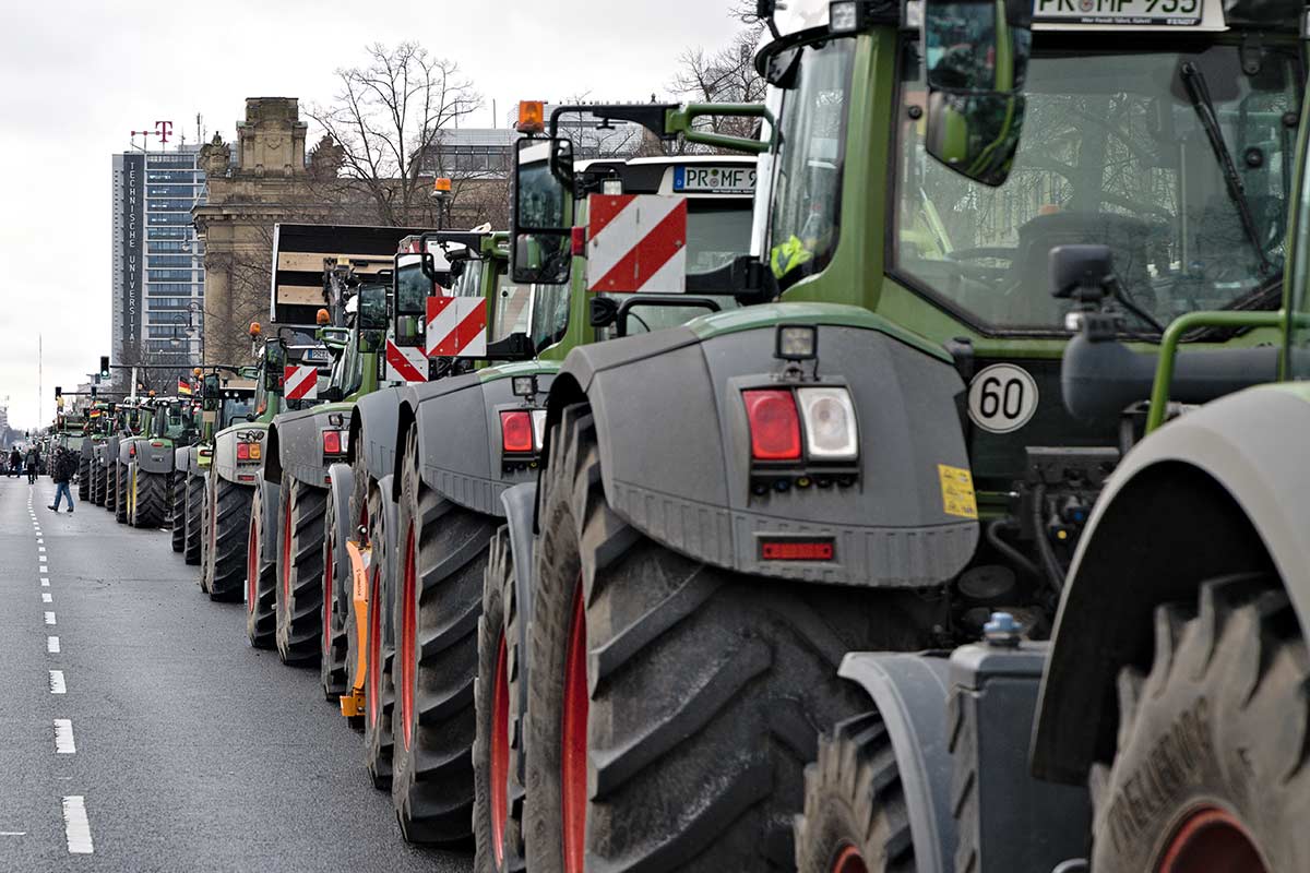 Протесты фермеров в Берлине в пятницу 23 января 2026 года. Фото: wikimedia commons