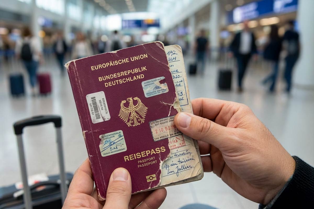 Какие повреждения немецкого паспорта грозят штрафом. Фото: ausnews.de