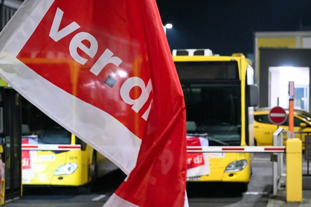 Забастовки транспорта в Германии с 17 февраля 2026 года. Фото: ausnews.de