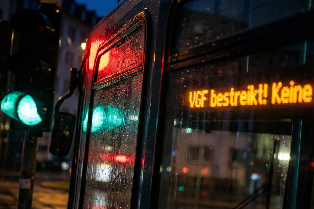 Забастовки транспорта в Германии 27 и 28 февраля 2026 года. Фото: ausnews.de