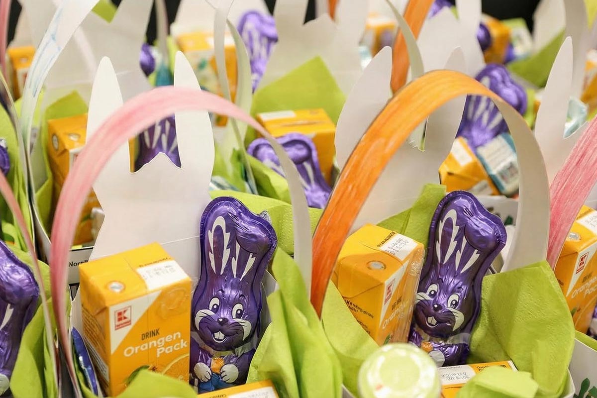 Kaufland раздаёт бесплатные пасхальные корзинки до 26 марта. Фото: ausnews.de