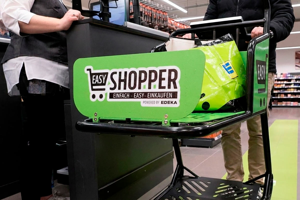 EASY Shopper: Edeka тестирует новые тележки со сканером. Фото: ausnews.de