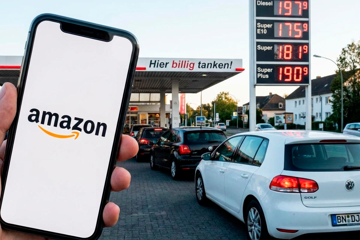 Amazon запустил топливную скидку в Германии: экономия до 5 центов за литр. Фото: ausnews.de