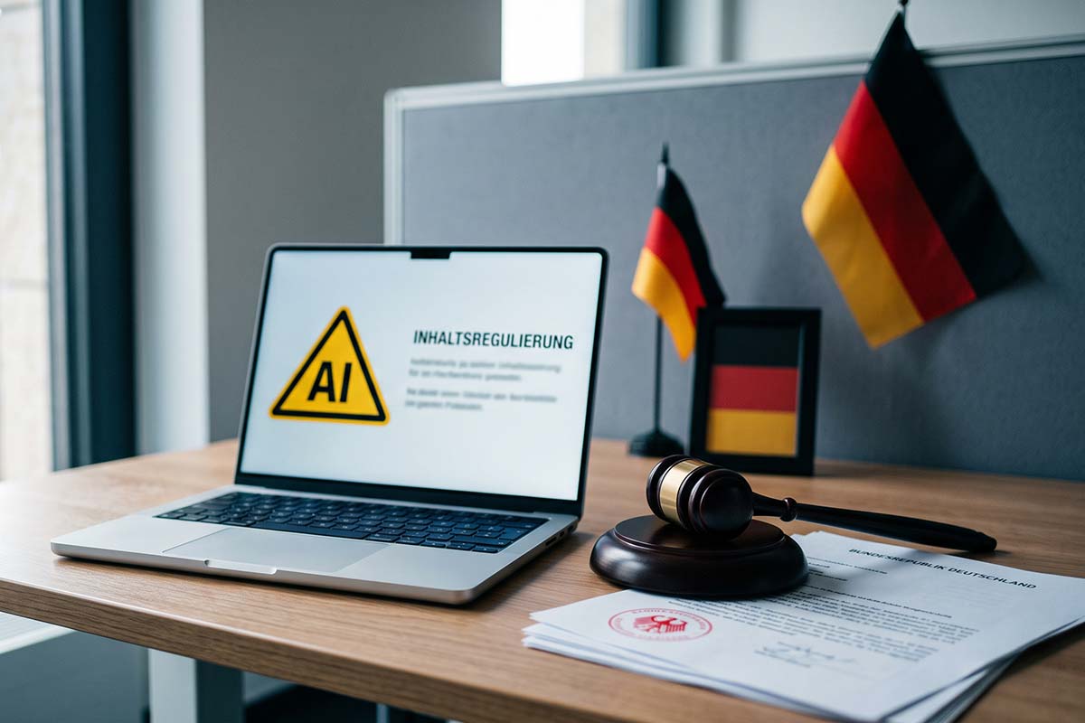 Германия вводит штрафы до 15 млн евро за немаркированный ИИ-контент. Фото: ausnews.de