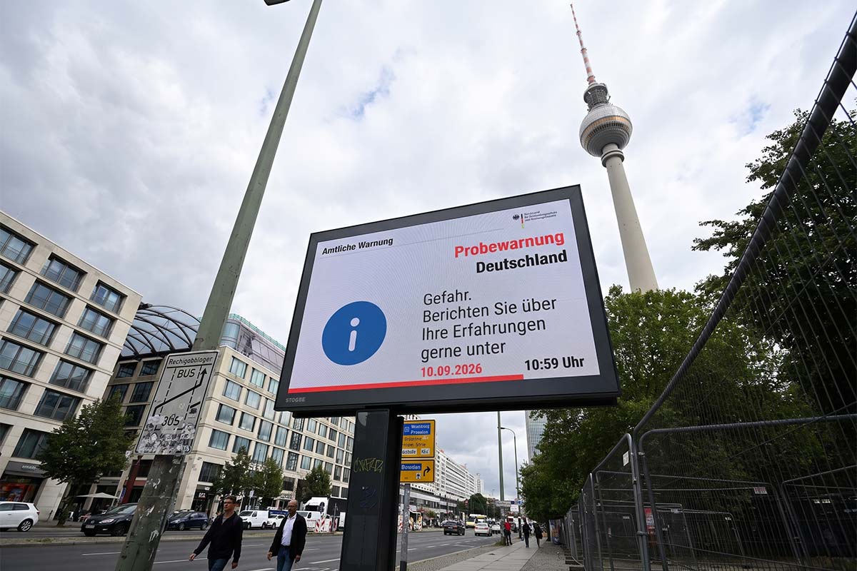 «Warntag»: почему в четверг по всей Германии завыли сирены тревоги. Фото: ausnews.de