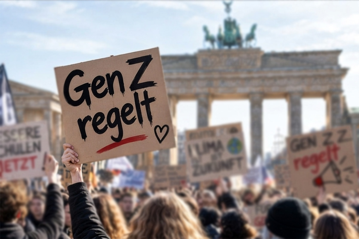 Протесты Gen Z в Германии 31 октября: требования и опросы. Фото: ausnews.de